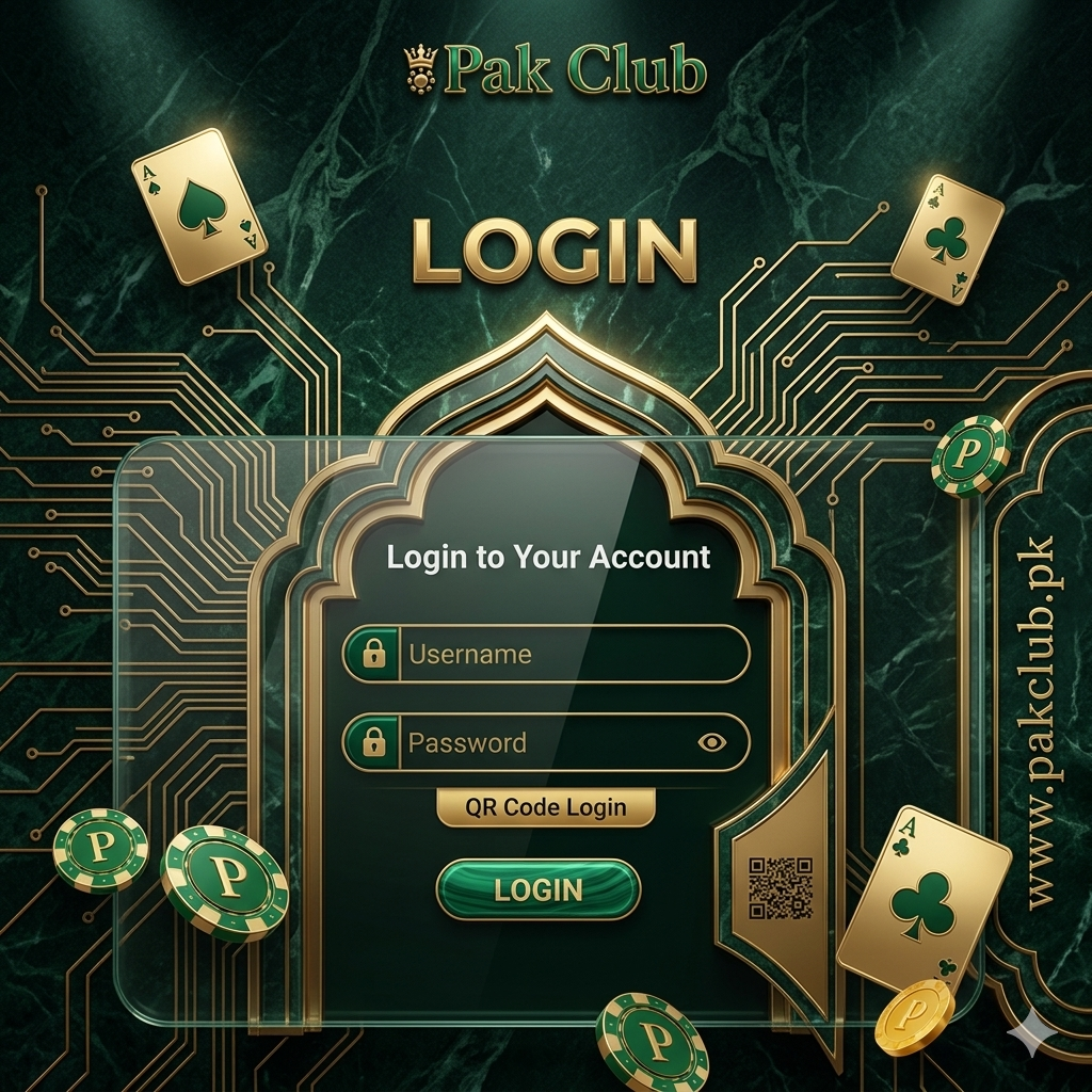 Pak Club Login Interface