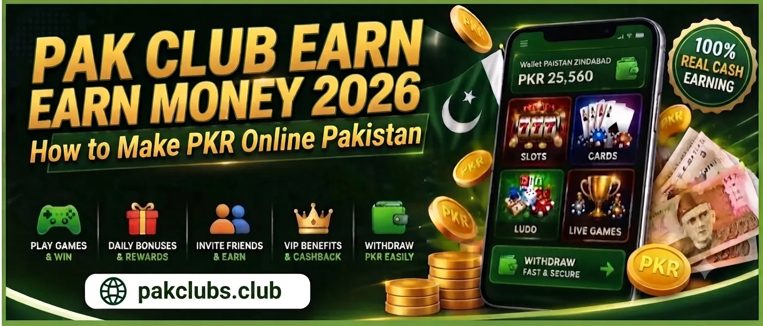 Pak Club earn money online Pakistan JazzCash withdrawal guide 2026
