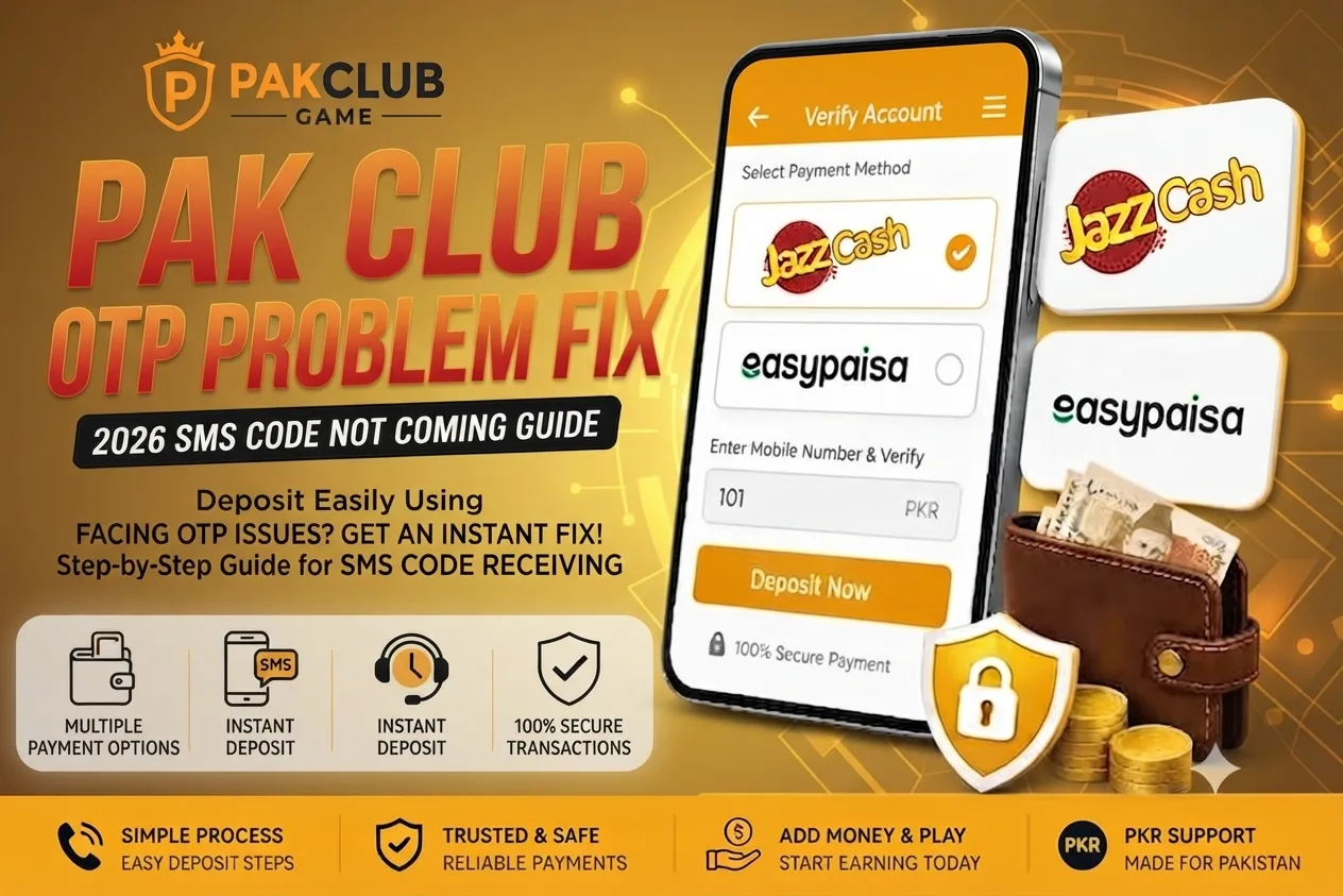 Pak Club OTP Problem Fix 2026 | SMS Code Not Coming Guide
